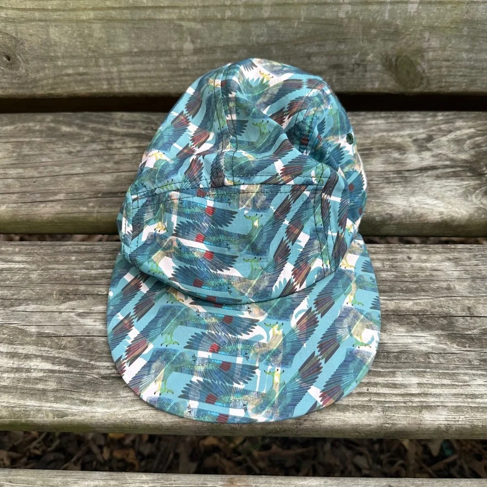 Vintage Truth Initiative Fact #249 Anti-Tobacco Kestrel Falcon Hat Teal Green